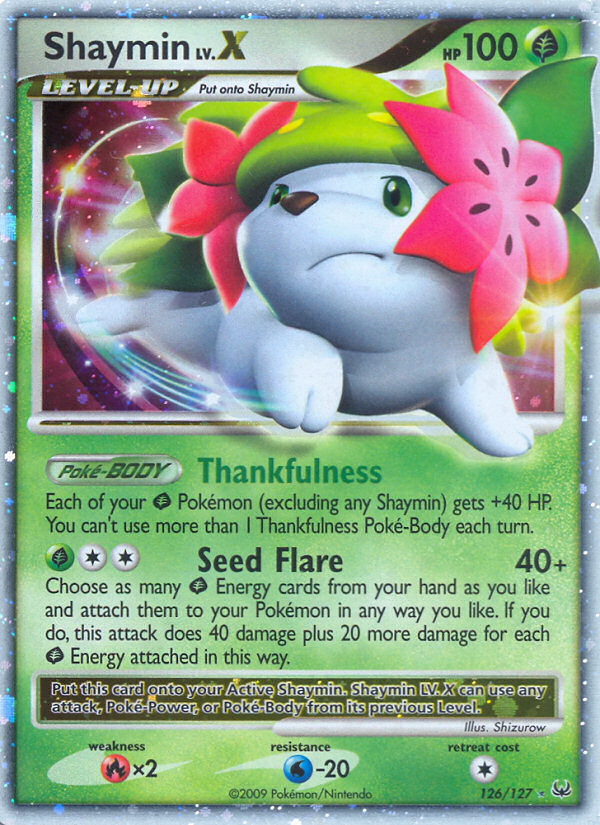 Shaymin LV.X (126/127) [Platinum: Base Set] | Game Master's Emporium (The New GME)