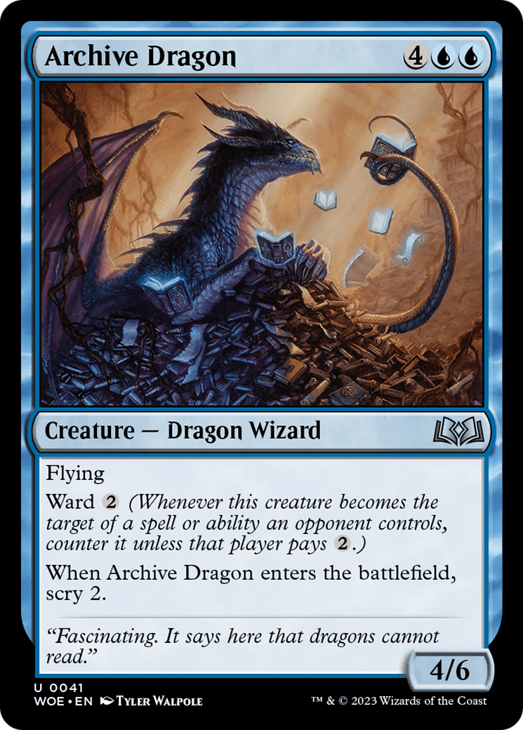 Archive Dragon [Wilds of Eldraine] | Game Master's Emporium (The New GME)