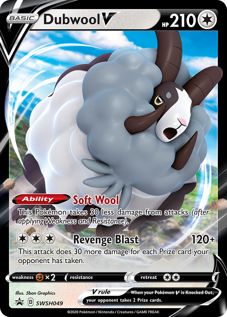 Dubwool V (SWSH049) [Sword & Shield: Black Star Promos] | Game Master's Emporium (The New GME)