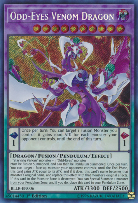 Odd-Eyes Venom Dragon [BLLR-EN006] Secret Rare | Game Master's Emporium (The New GME)