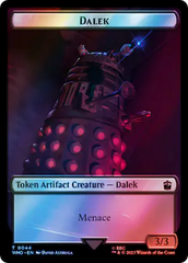 Dalek // Cyberman Double-Sided Token (Surge Foil) [Doctor Who Tokens] | Game Master's Emporium (The New GME)