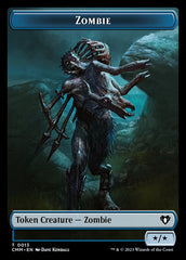 Clue // Zombie (0013) Double-Sided Token [Commander Masters Tokens] | Game Master's Emporium (The New GME)