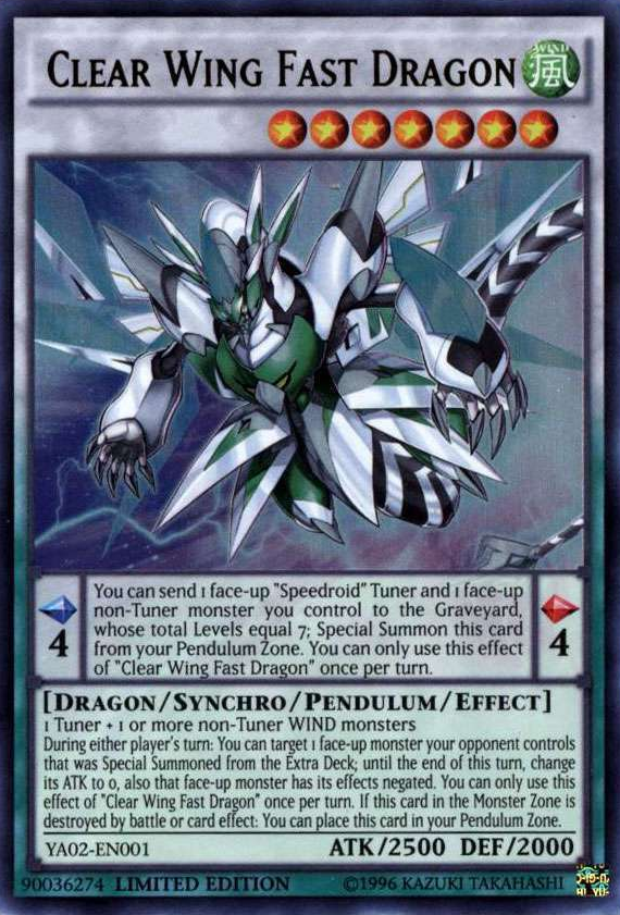 Clear Wing Fast Dragon [YA02-EN001] Ultra Rare | Game Master's Emporium (The New GME)