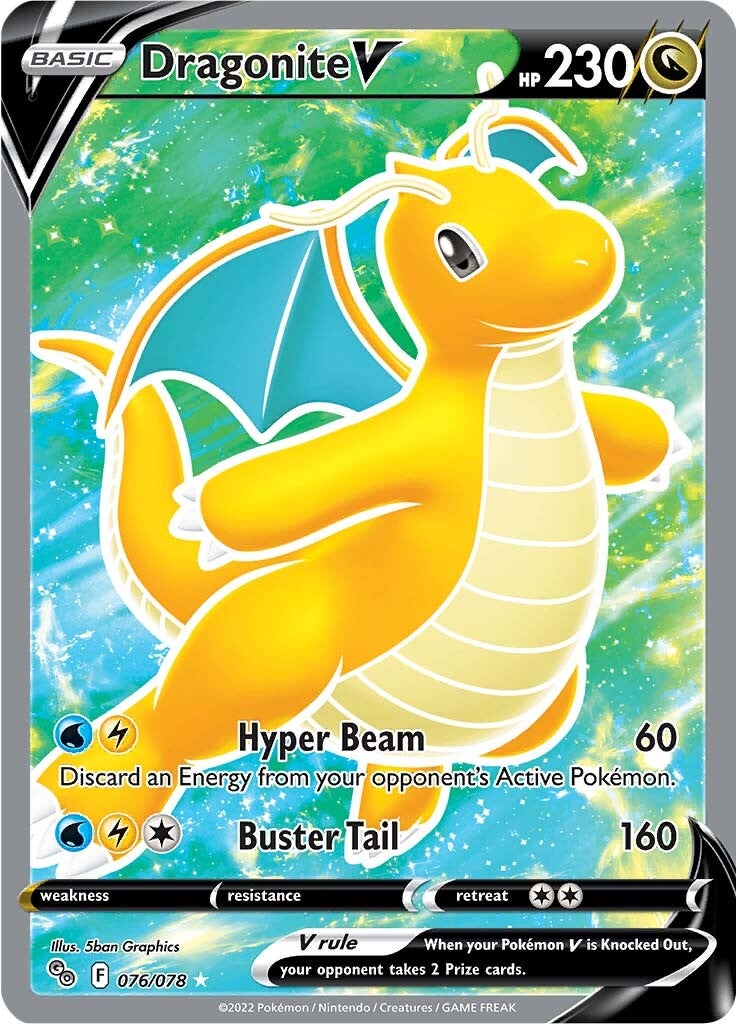 Dragonite V (076/078) [Pokémon GO] | Game Master's Emporium (The New GME)