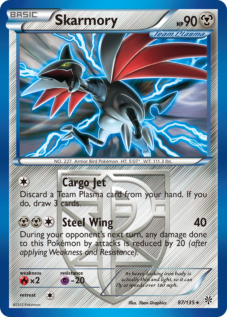 Skarmory (87/135) [Black & White: Plasma Storm] | Game Master's Emporium (The New GME)