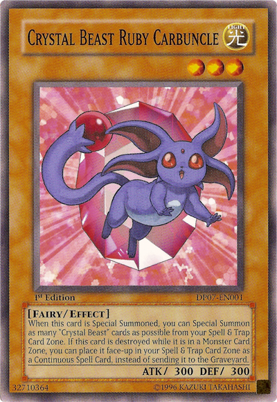 Crystal Beast Ruby Carbuncle [DP07-EN001] Common | Game Master's Emporium (The New GME)