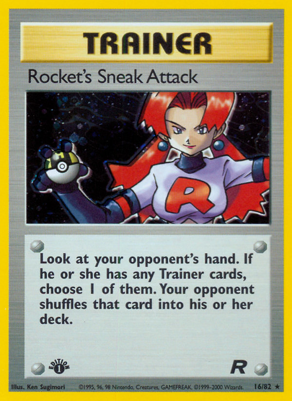 Rocket's Sneak Attack (16/82) [Team Rocket 1st Edition] | Game Master's Emporium (The New GME)