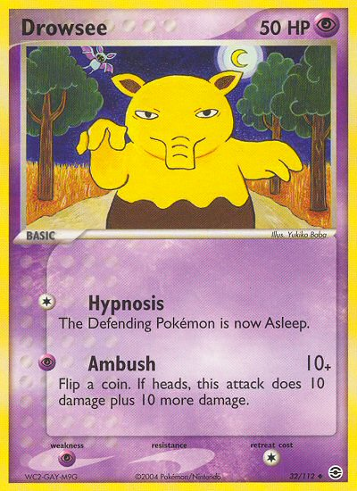 Drowzee (32/112) [EX: FireRed & LeafGreen] | Game Master's Emporium (The New GME)