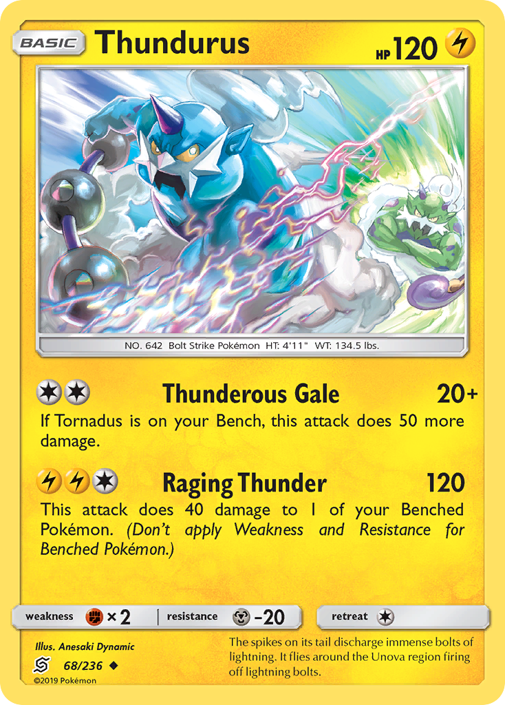 Thundurus (68/236) [Sun & Moon: Unified Minds] | Game Master's Emporium (The New GME)