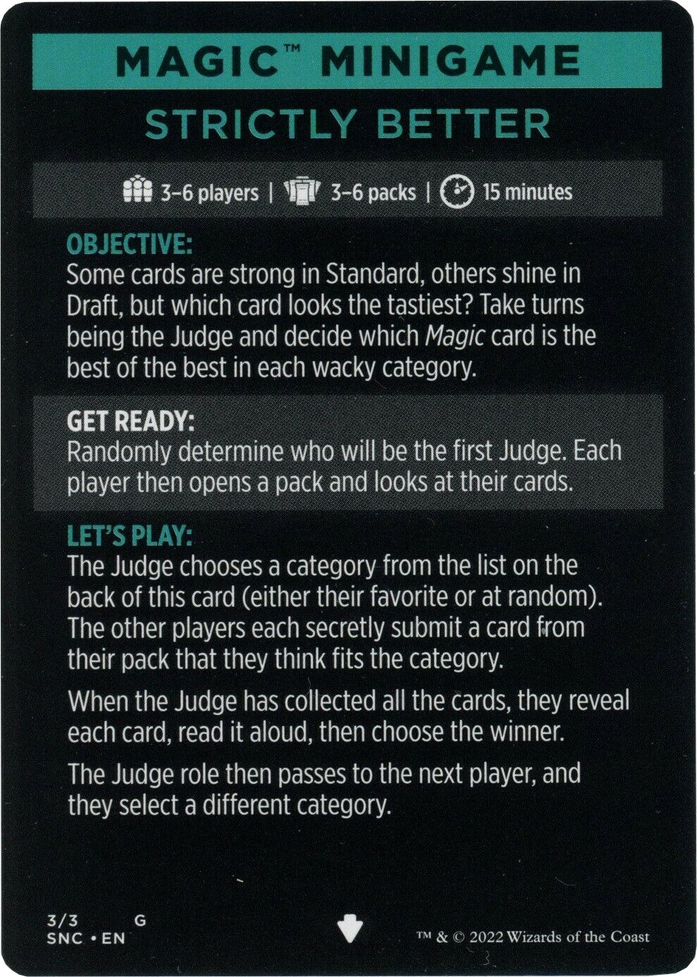 Strictly Better (Magic Minigame) [Streets of New Capenna Minigame] | Game Master's Emporium (The New GME)
