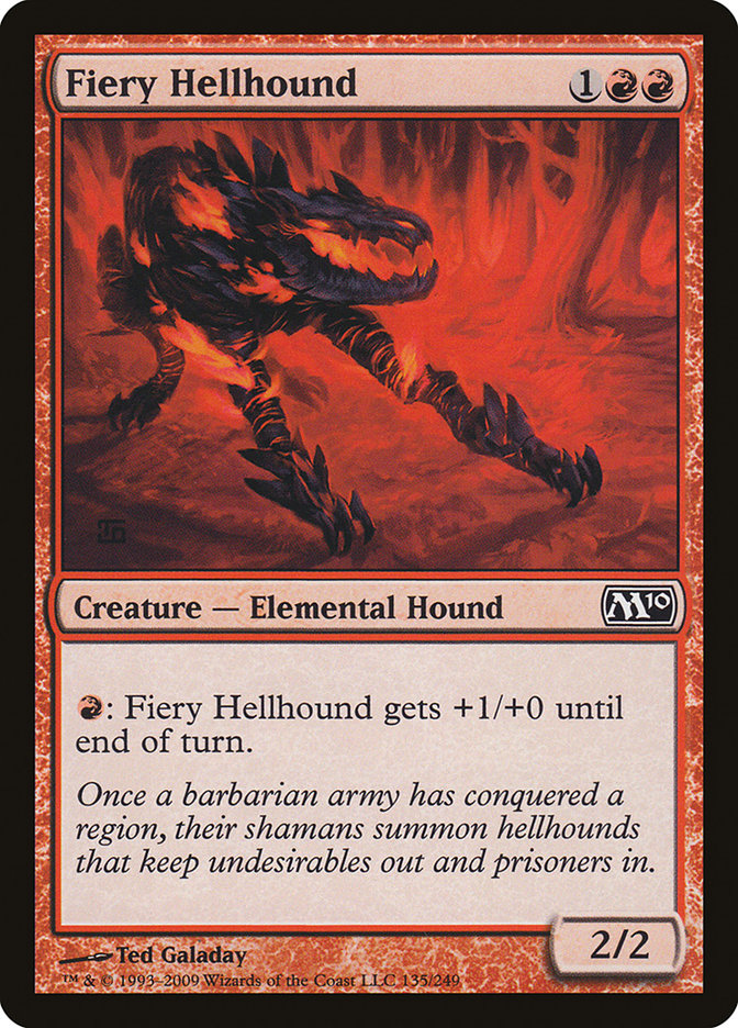 Fiery Hellhound [Magic 2010] | Game Master's Emporium (The New GME)