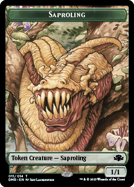 Goblin // Saproling Double-Sided Token [Dominaria Remastered Tokens] | Game Master's Emporium (The New GME)