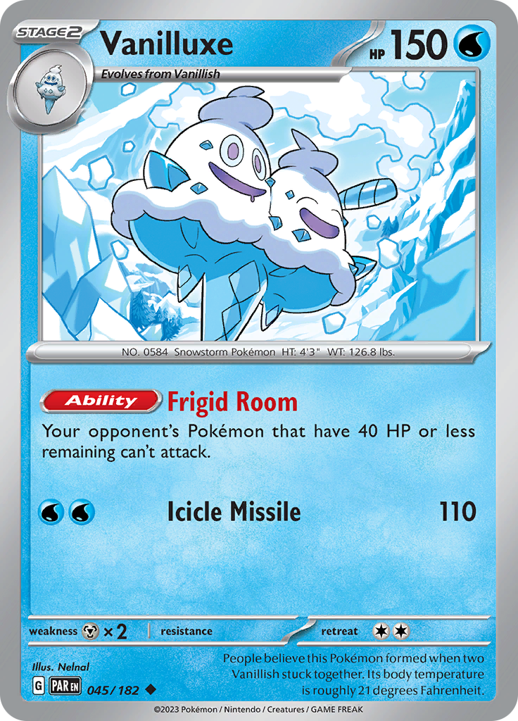 Vanilluxe (045/182) [Scarlet & Violet: Paradox Rift] | Game Master's Emporium (The New GME)