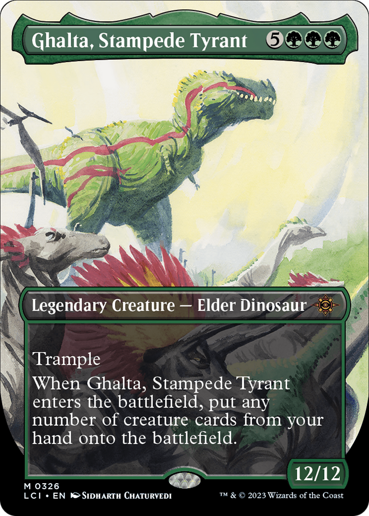 Ghalta, Stampede Tyrant (Borderless) [The Lost Caverns of Ixalan] | Game Master's Emporium (The New GME)