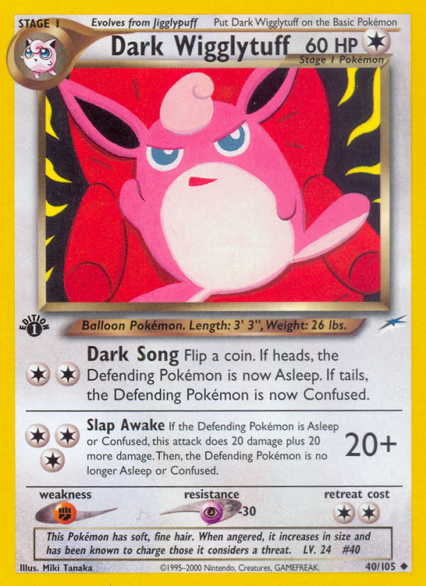 Dark Wigglytuff (40/105) [Neo Destiny 1st Edition] | Game Master's Emporium (The New GME)