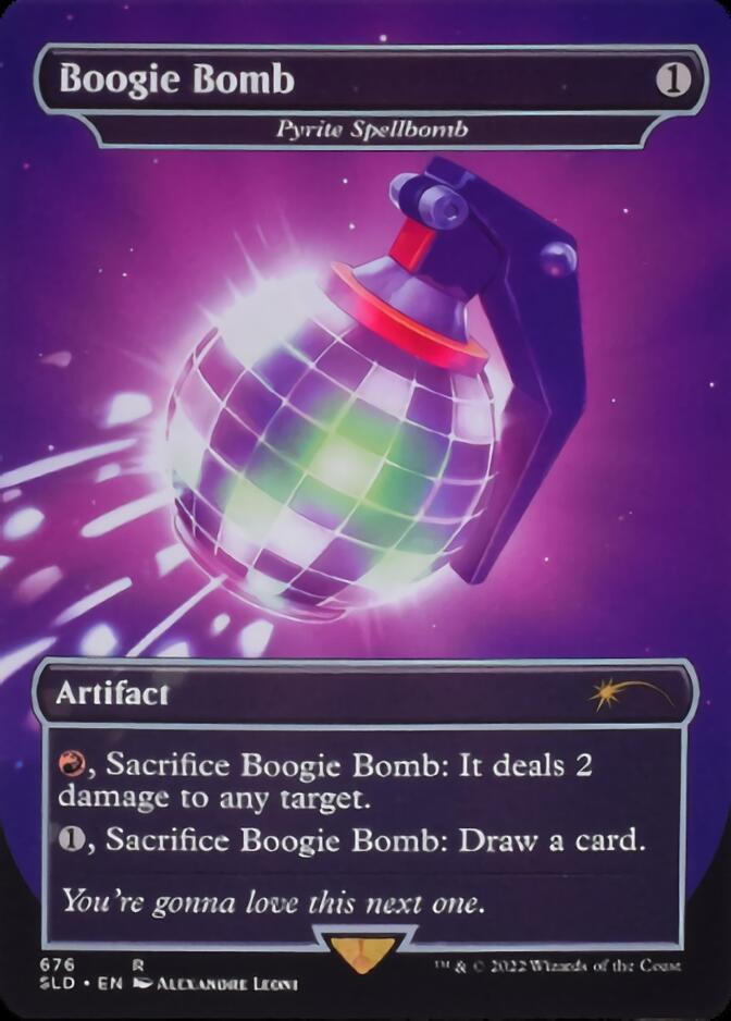 Pyrite Spellbomb - Boogie Bomb (Borderless) [Secret Lair Drop Promos] | Game Master's Emporium (The New GME)