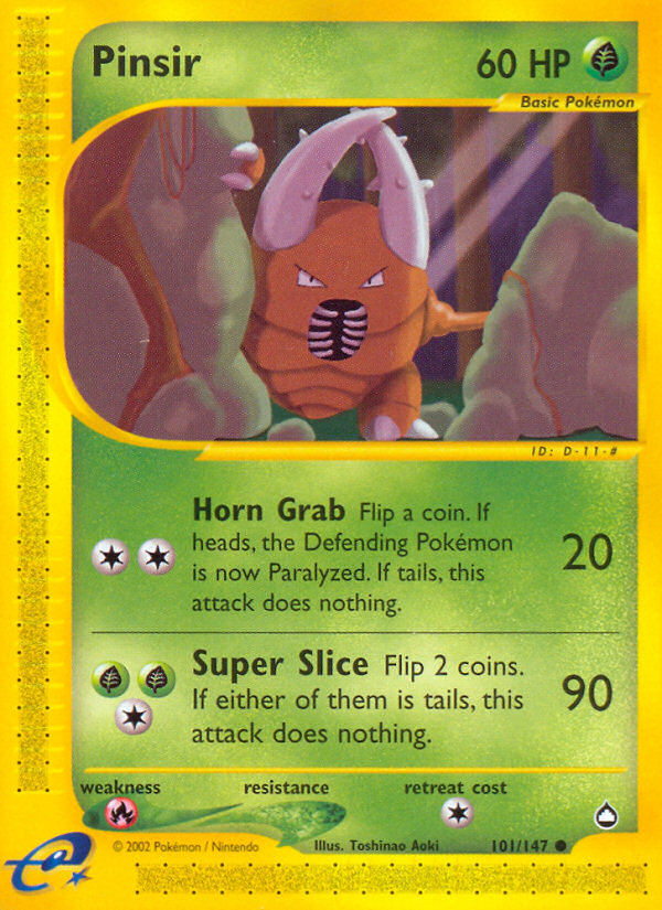 Pinsir (101/147) [Aquapolis] | Game Master's Emporium (The New GME)