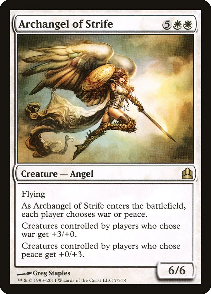 Archangel of Strife [Commander 2011] | Game Master's Emporium (The New GME)