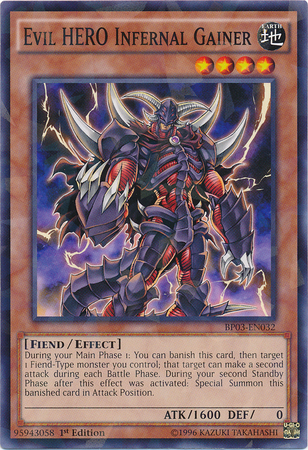 Evil HERO Infernal Gainer [BP03-EN032] Shatterfoil Rare | Game Master's Emporium (The New GME)