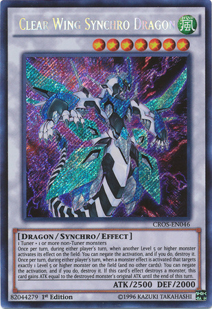 Clear Wing Synchro Dragon [CROS-EN046] Secret Rare | Game Master's Emporium (The New GME)