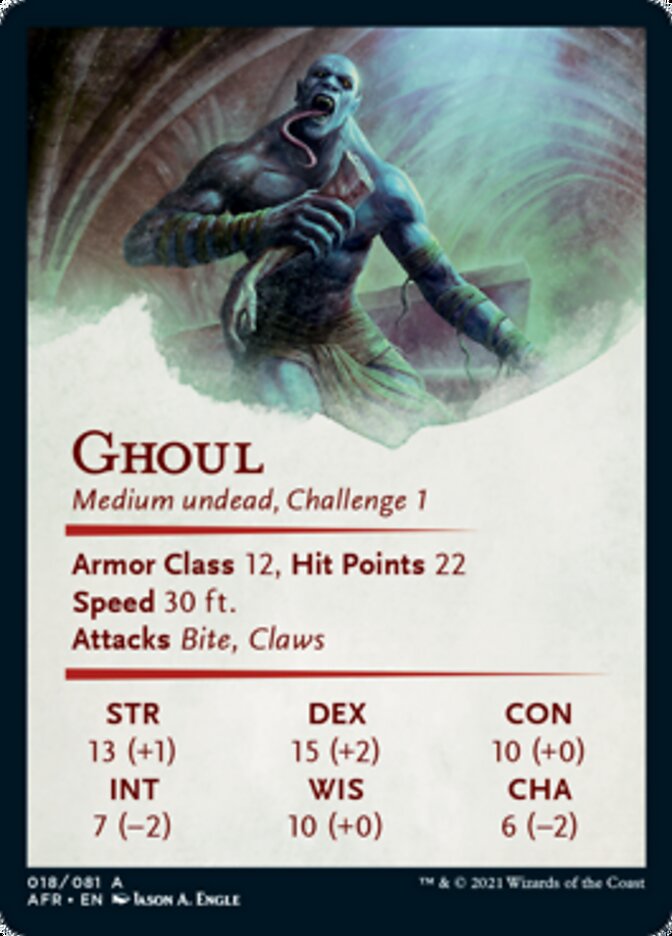 Ghoul Art Card [Dungeons & Dragons: Adventures in the Forgotten Realms Art Series] | Game Master's Emporium (The New GME)