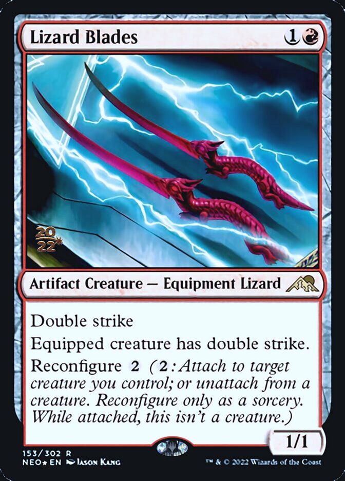 Lizard Blades [Kamigawa: Neon Dynasty Prerelease Promos] | Game Master's Emporium (The New GME)