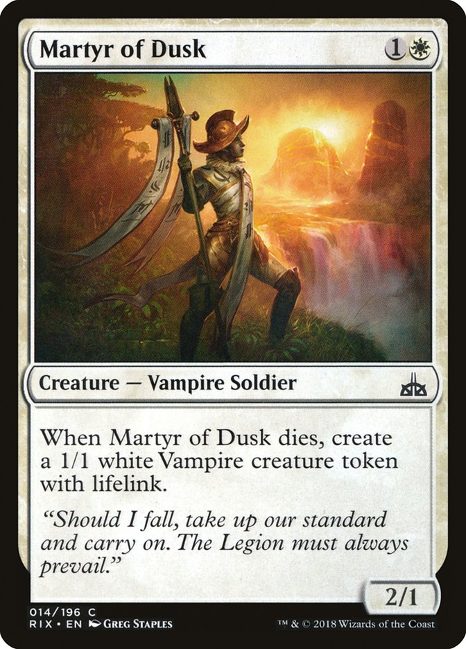 Martyr of Dusk [Rivals of Ixalan] | Game Master's Emporium (The New GME)