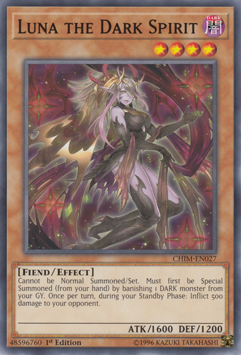 Luna the Dark Spirit [CHIM-EN027] Common | Game Master's Emporium (The New GME)