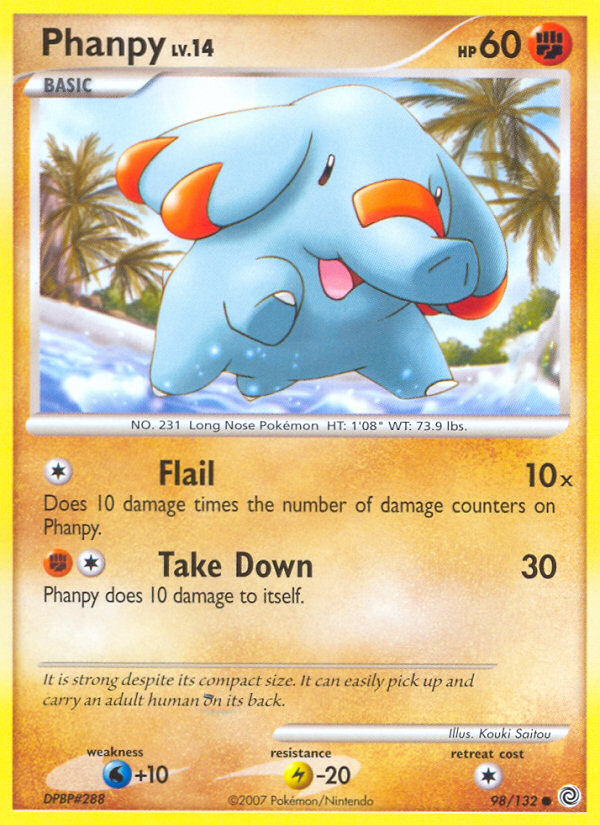 Phanpy (98/132) [Diamond & Pearl: Secret Wonders] | Game Master's Emporium (The New GME)