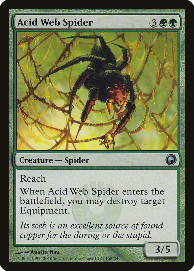 Acid Web Spider [Scars of Mirrodin] | Game Master's Emporium (The New GME)