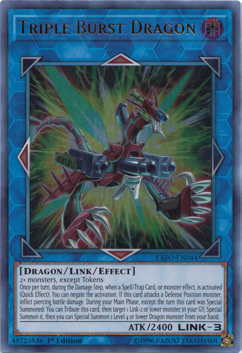 Triple Burst Dragon [EXFO-EN044] Ultra Rare | Game Master's Emporium (The New GME)