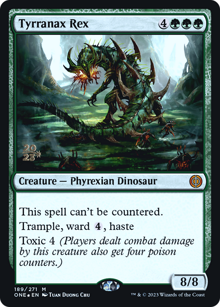 Tyrranax Rex [Phyrexia: All Will Be One Prerelease Promos] | Game Master's Emporium (The New GME)