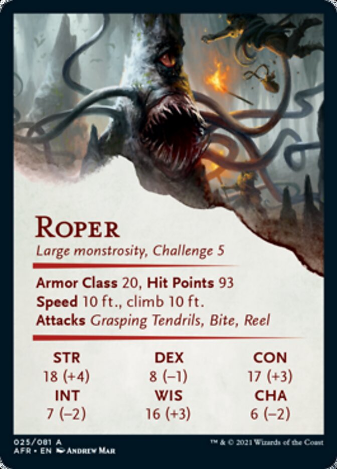 Roper Art Card [Dungeons & Dragons: Adventures in the Forgotten Realms Art Series] | Game Master's Emporium (The New GME)