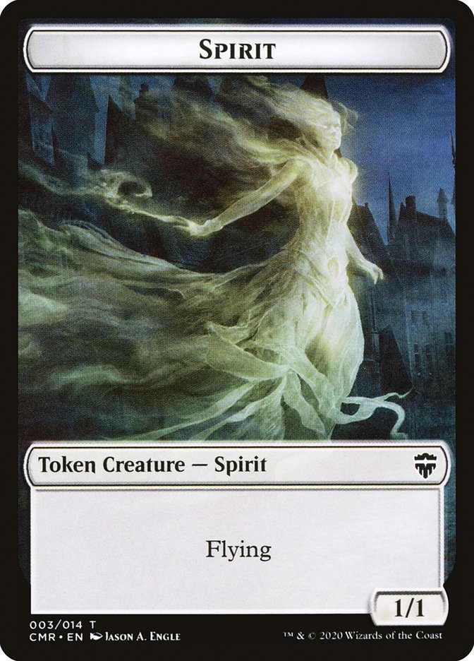 Angel // Spirit Double-Sided Token [Commander Legends Tokens] | Game Master's Emporium (The New GME)