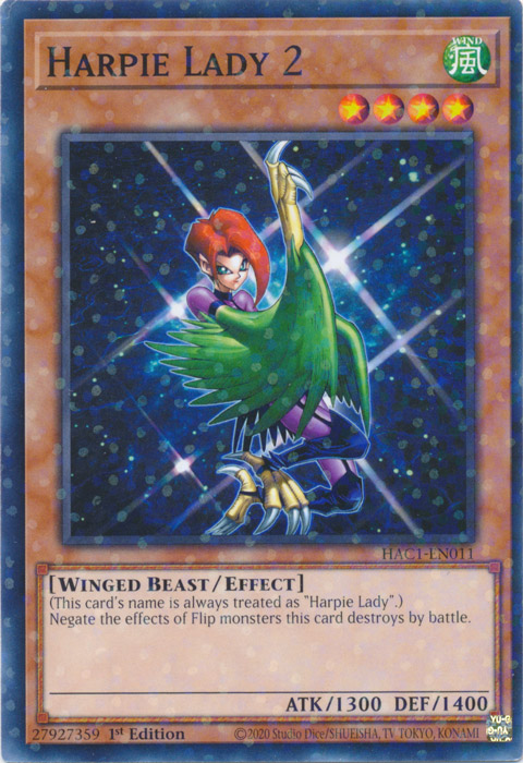 Harpie Lady 2 (Duel Terminal) [HAC1-EN011] Common | Game Master's Emporium (The New GME)