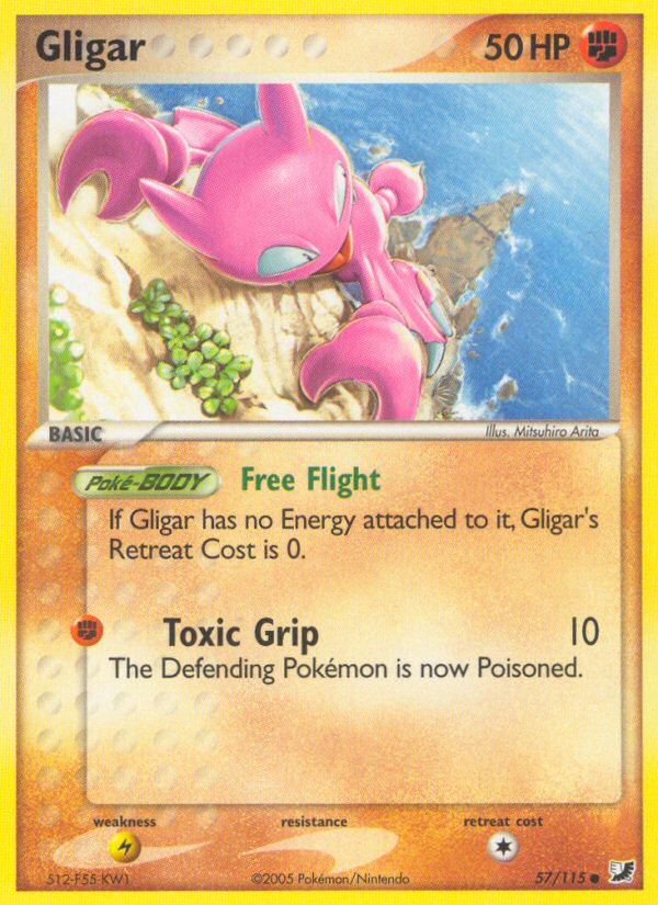 Gligar (57/115) [EX: Unseen Forces] | Game Master's Emporium (The New GME)