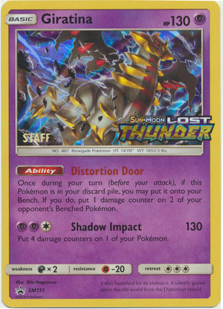 Giratina (SM151) (Staff Prerelease Promo) [Sun & Moon: Black Star Promos] | Game Master's Emporium (The New GME)