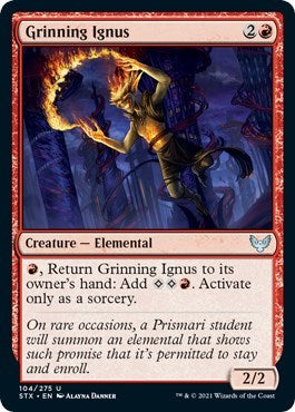 Grinning Ignus [Strixhaven: School of Mages] | Game Master's Emporium (The New GME)