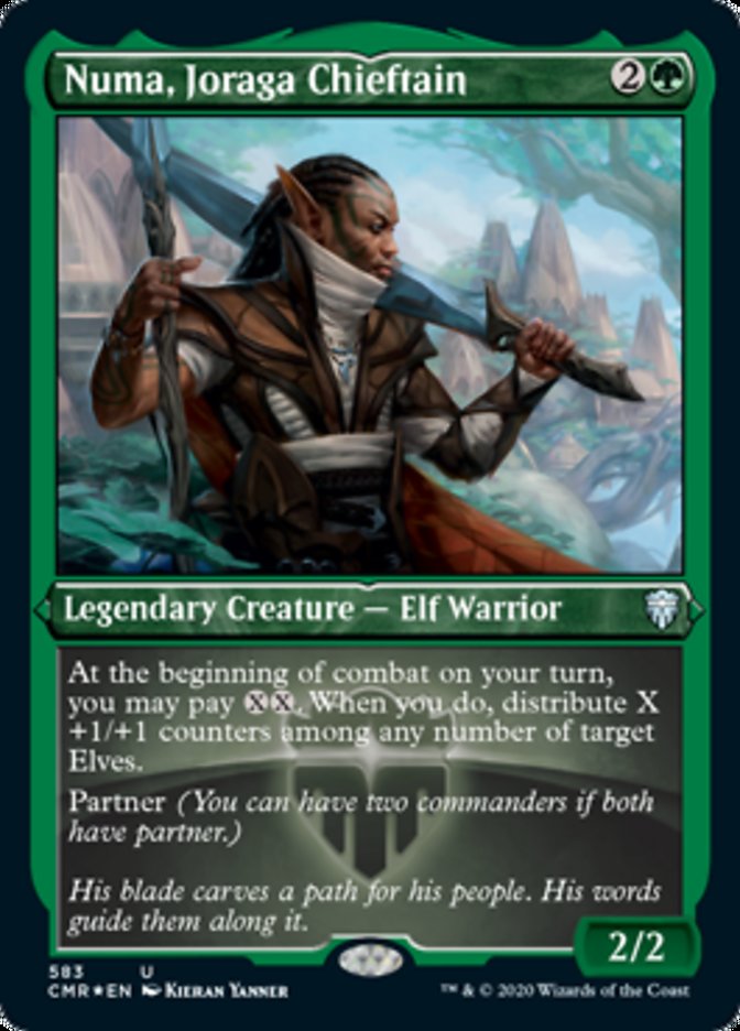 Numa, Joraga Chieftain (Etched) [Commander Legends] | Game Master's Emporium (The New GME)