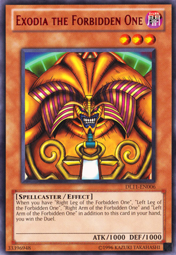 Exodia the Forbidden One (Red) [DL11-EN006] Rare | Game Master's Emporium (The New GME)