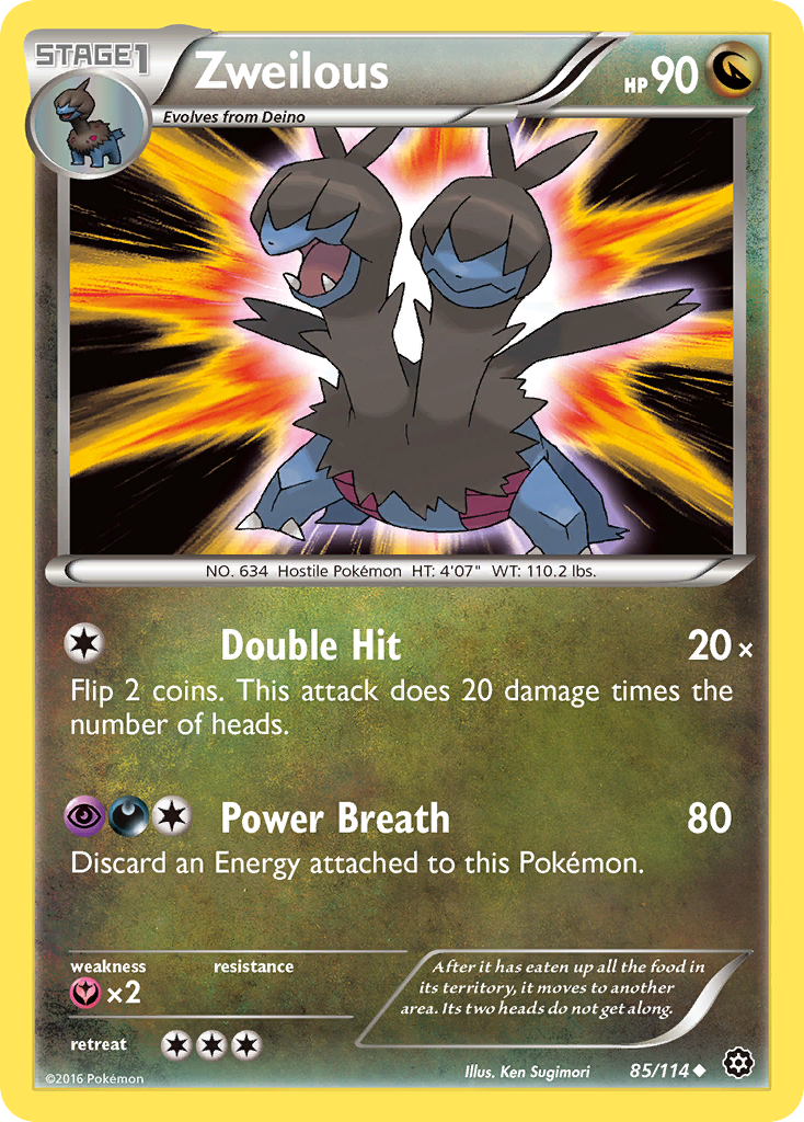 Zweilous (85/114) [XY: Steam Siege] | Game Master's Emporium (The New GME)