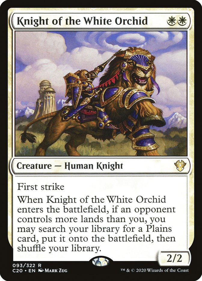 Knight of the White Orchid [Commander 2020] | Game Master's Emporium (The New GME)