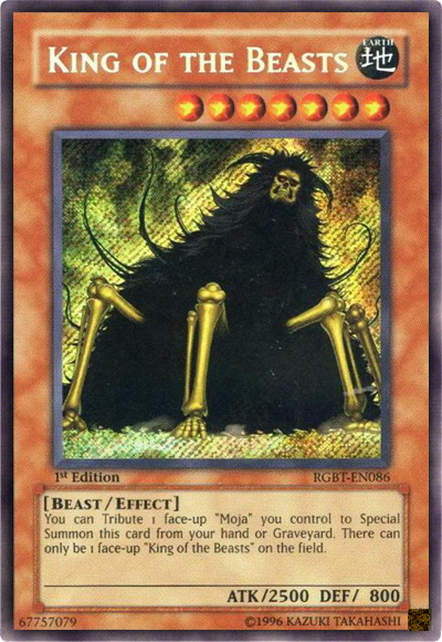 King of the Beasts [RGBT-EN086] Secret Rare | Game Master's Emporium (The New GME)