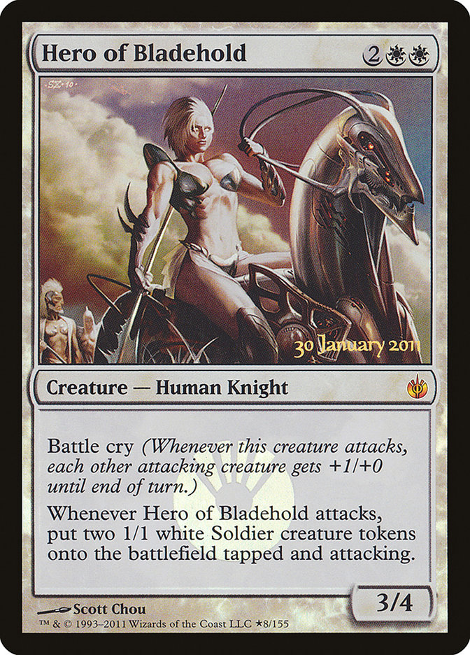 Hero of Bladehold [Mirrodin Besieged Prerelease Promos] | Game Master's Emporium (The New GME)