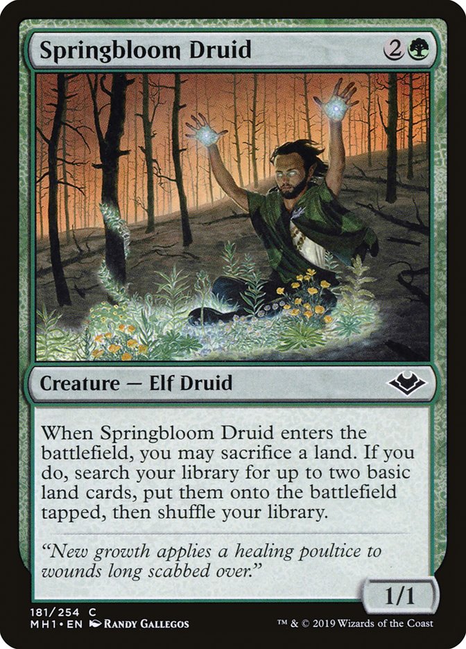 Springbloom Druid [Modern Horizons] | Game Master's Emporium (The New GME)