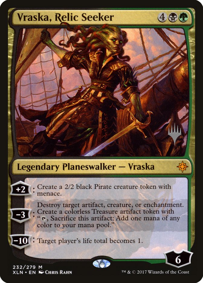 Vraska, Relic Seeker (Promo Pack) [Ixalan Promos] | Game Master's Emporium (The New GME)