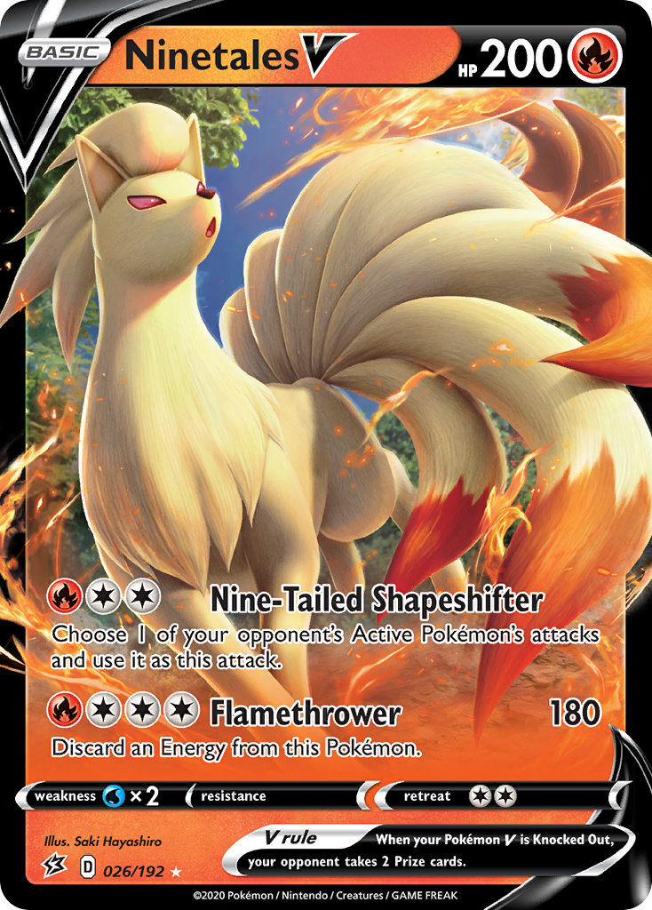 Ninetales V (026/192) [Sword & Shield: Rebel Clash] | Game Master's Emporium (The New GME)