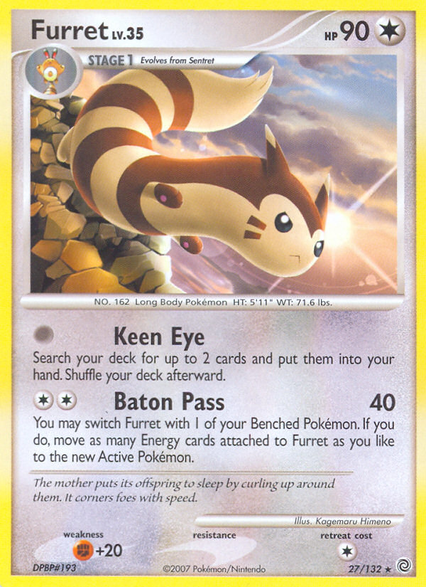 Furret (27/132) [Diamond & Pearl: Secret Wonders] | Game Master's Emporium (The New GME)