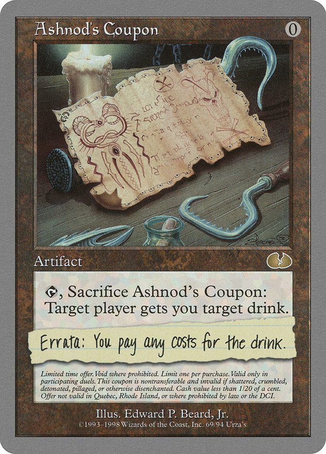 Ashnod's Coupon [Unglued] | Game Master's Emporium (The New GME)