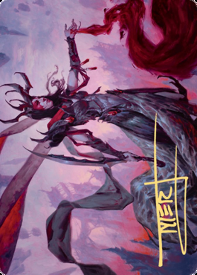 Drana, the Last Bloodchief Art Card (Gold-Stamped Signature) [Zendikar Rising Art Series] | Game Master's Emporium (The New GME)